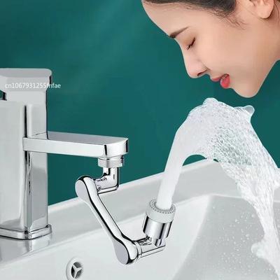 1080° Draaibare Kraan Beluchter Spat Dubbele Modus Keukenkraan Uitschuifbare Watermondstuk Kraan 22/24mm Adapter Kraan Beluchter Robotarm