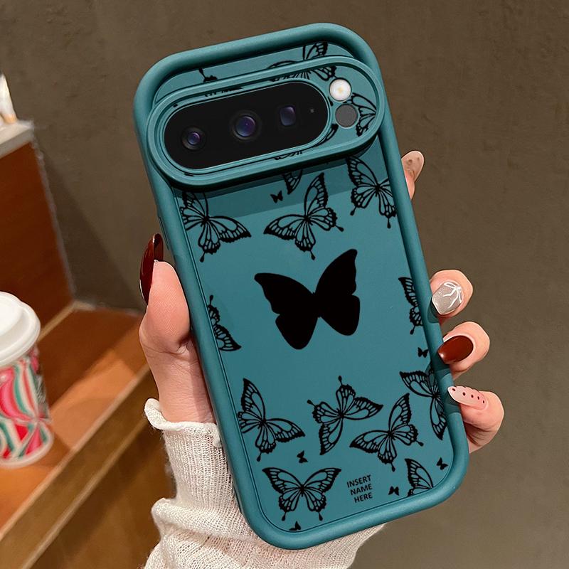 Butterflies Pattern Case For Google Pixel 10 9 Pro XL 9A 8A 7A 8 7 Pro Shockproof Soft Silicone Phone Cover For Pixel 9 8 7 Pro