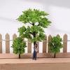 Simulation Mini Green Tree Model Dollhouse Railway Street Scene Decor Ornaments Dollhouse Micro Landscape Garden Ornament