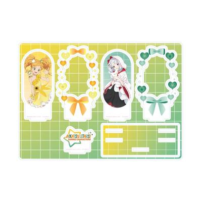 Aikatsu X Sanrio Characters 05 E Illustration Premium Acrylic Diorama Plate Stars! Ver. [Collaboration [Life-Size]]