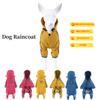 Rain Pet Dog Coat Outdoor Clothing Puppy Jacket Hooded Towable Reflection Night