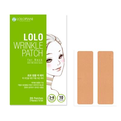 Loroskini Falten-Lifting-Patch für tiefen Hals, 1 Box (10 Blätter) Packung/Pflaster für Augenpartie, Mund und Stirn, 1 Schachtel, 10 Blätter.