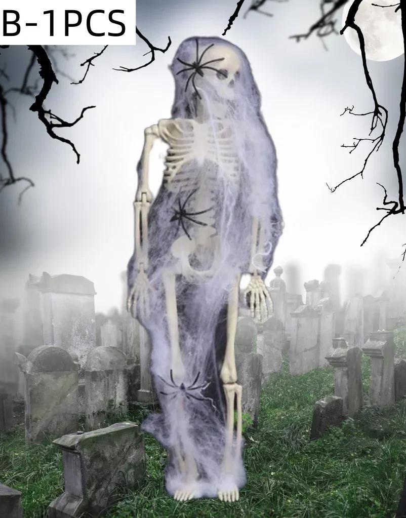 Skeleton Halloween Decorations Skeleton Decor Full Body Posable Joints Skeleton for Halloween Haunted House Props Decorations
