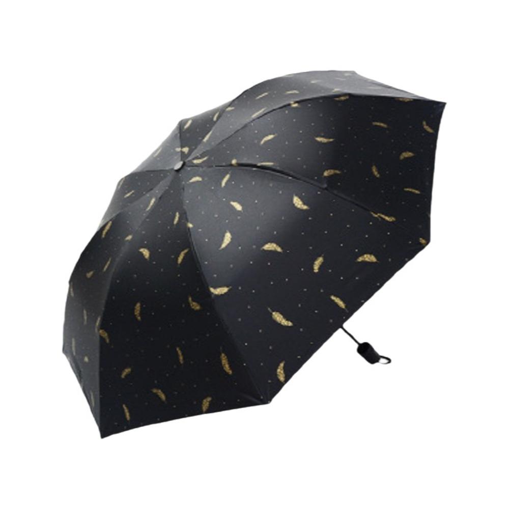 Folding Dual Use Umbrella Manual Rain Umbrella Portable UV Protection Umbrella Summer Style A