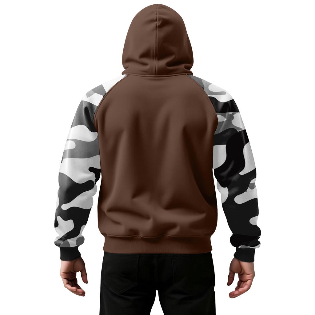 Men's Camouflage Sweatshirt Hoodie Men's Sports Large Size Casual Sweatshirt