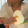 Duck Silicone Night Light Led USB Rechargeable Night Lamp Touch Sensor Bedroom Bedside Lamp Kids Baby Children Gift Sleep Lights