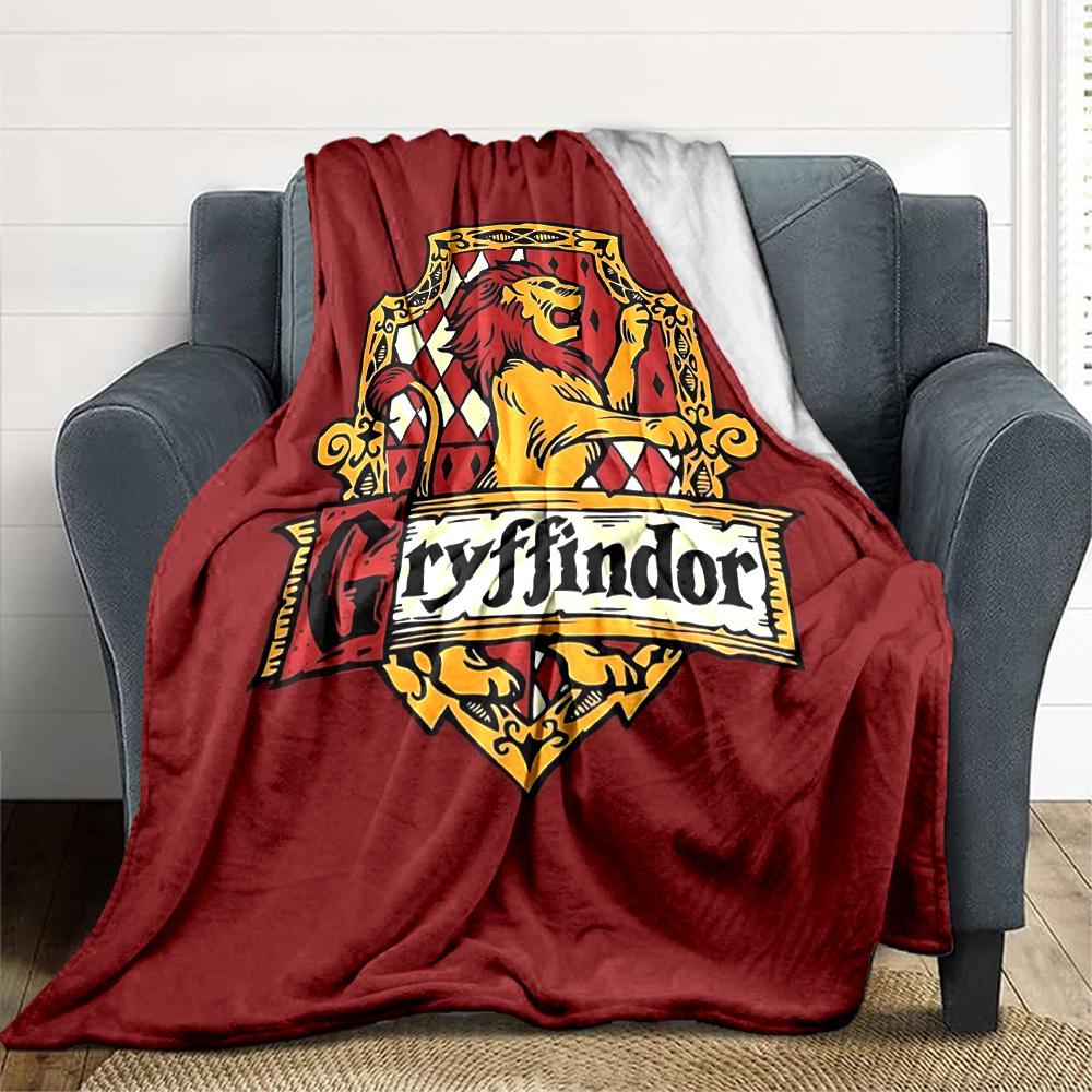 

1 шт. Плед Гриффіндора Легкий фланелевий плед для дивана, ліжка, подорожей, вітальні, офісу, дивана, крісла та ліжка 80x120cm