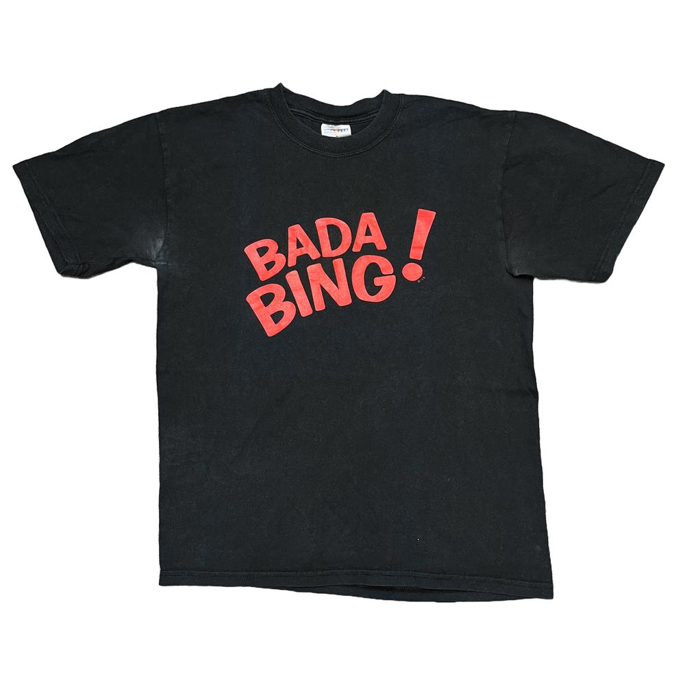Vintage The Sopranos Shirt Medium Black HBO Tv Show Movie Promo Graphic Tee Y2K S