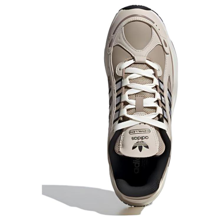 adidas Originals Ozmillen Comfortable Versatile Non-Slip Wear-Resistant Low-Top Dad Shoes Unisex Sneakers Brown White JS0552