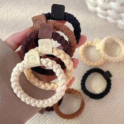 Adorable High Elastic Plush Hair Bands for Girls - Autumn/Winter Children's Hair Ties & Accessories