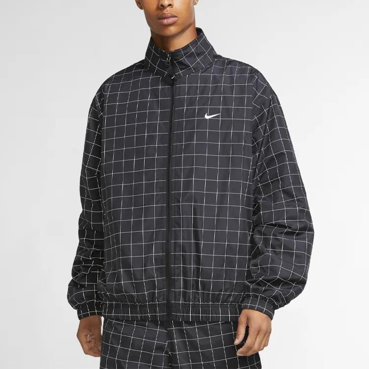 Nike Jackets Men's Black Stand Collar Moderate Other (Unisex) Jackets DA0311 010