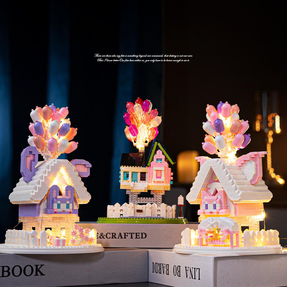 Замок принцессы Сакура Дом на дереве Микро-класс похвальный строительный блок — фото 4