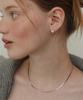 Tatiana (Silver 925) Modern Flat Snake Chain Necklace Nz2158