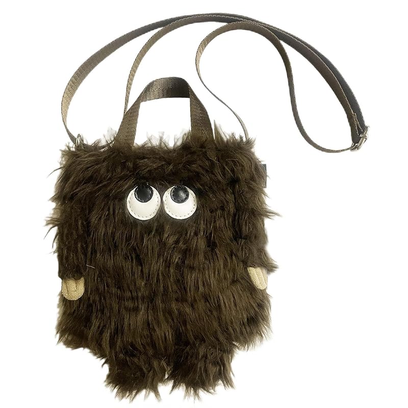 

[Root] 1253 faux fur animal motif Vertical type with shoulder mini tote bag EU BR 2way Crypted B (01 Yowie)