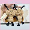 Kreativer Plüsch-Kakerlaken-Schlüsselanhänger, niedliche 12 cm große Stofftier-Insektenpuppe, Taschenanhänger, Geschenk