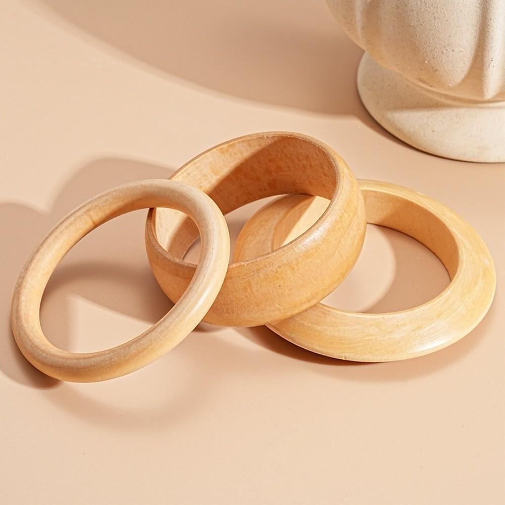 Texture Wooden Bracelet Wide Geometric Bangles New Wooden Bangles  Gifts