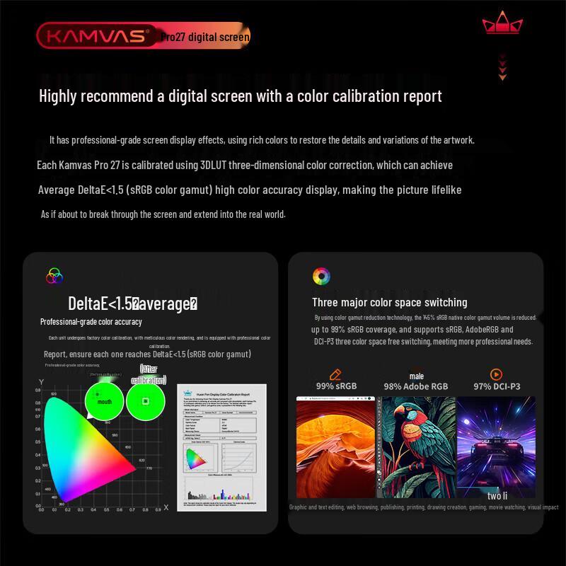 Huion Kamvas Pro 27 4K Pen Display