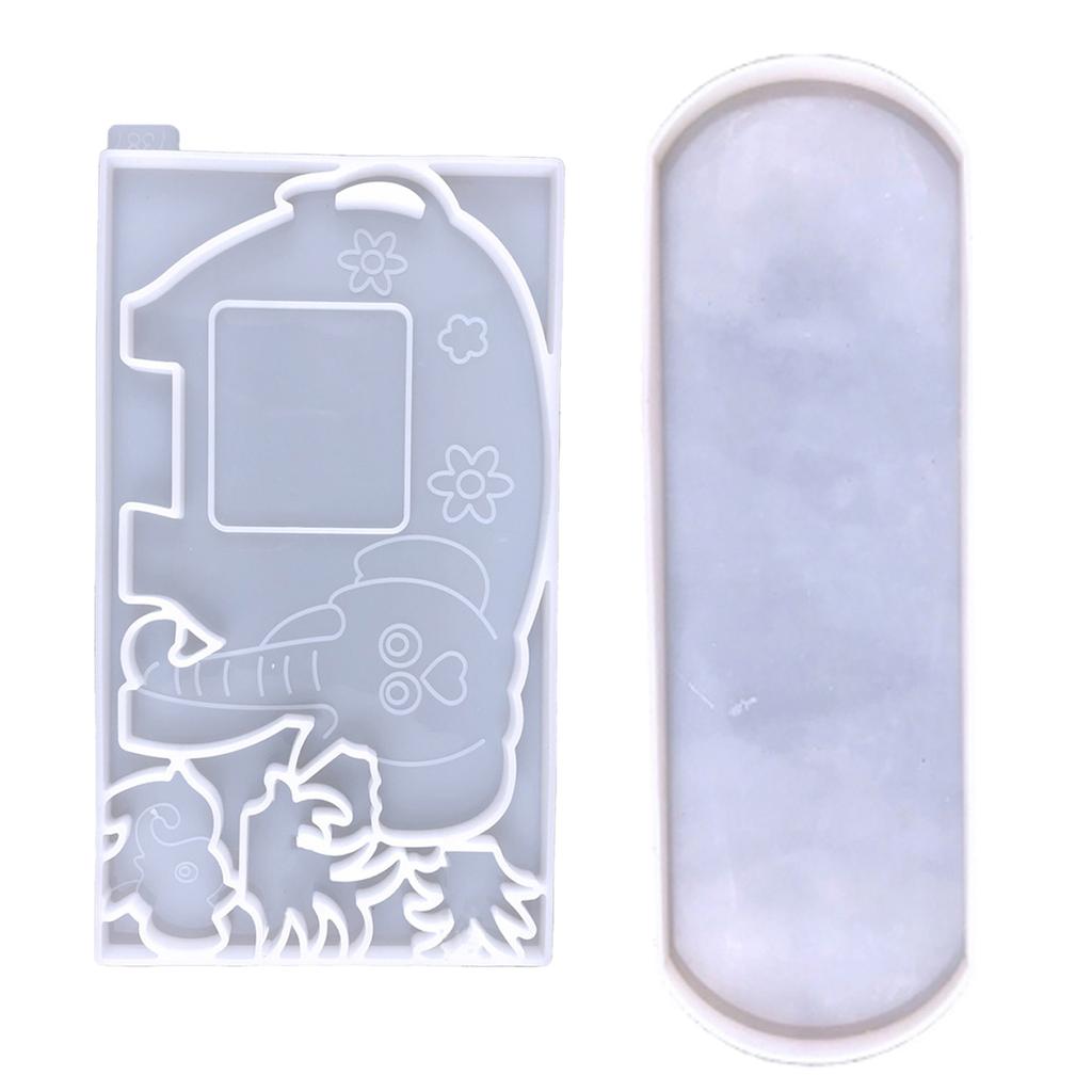 Silikonová forma slon Pryskyřičná ozdoba Formy na odlévání Ručně vyráběná stolní dekorace Sádrová forma Nástroj pro výrobu Domácí dekorace