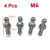 4 Stück M8/M6 Universell 10mm Heckklappe Frontklappe Gasdruckfeder Endstück Verbinder Kugelbolzen Gelenk Ventilfeder Schraube