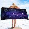 12 Constellations Beach Towel Microfiber Sand Free Mysterious Galaxy Bath Towel Quick Dry Swimming Pool Spa Travel Sport Towels