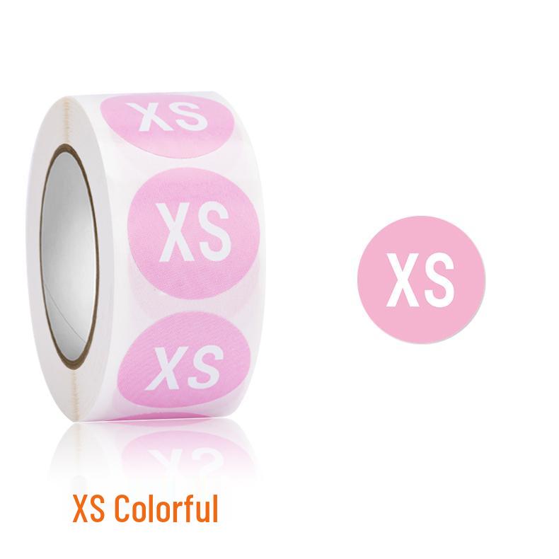 Self-Adhesive Round Size Stickers for Apparel & Footwear