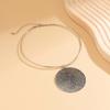 Accessories, Simple Metal Disc Collars, Exaggerated Threaded Pendants, Cold Wind Necklaces