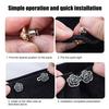 1 Pair Rose Waist Tightener Pins, No-sew Pants Waist Tighteners, Detachable Metal Flower Waist Pins for for Jeans Skirts