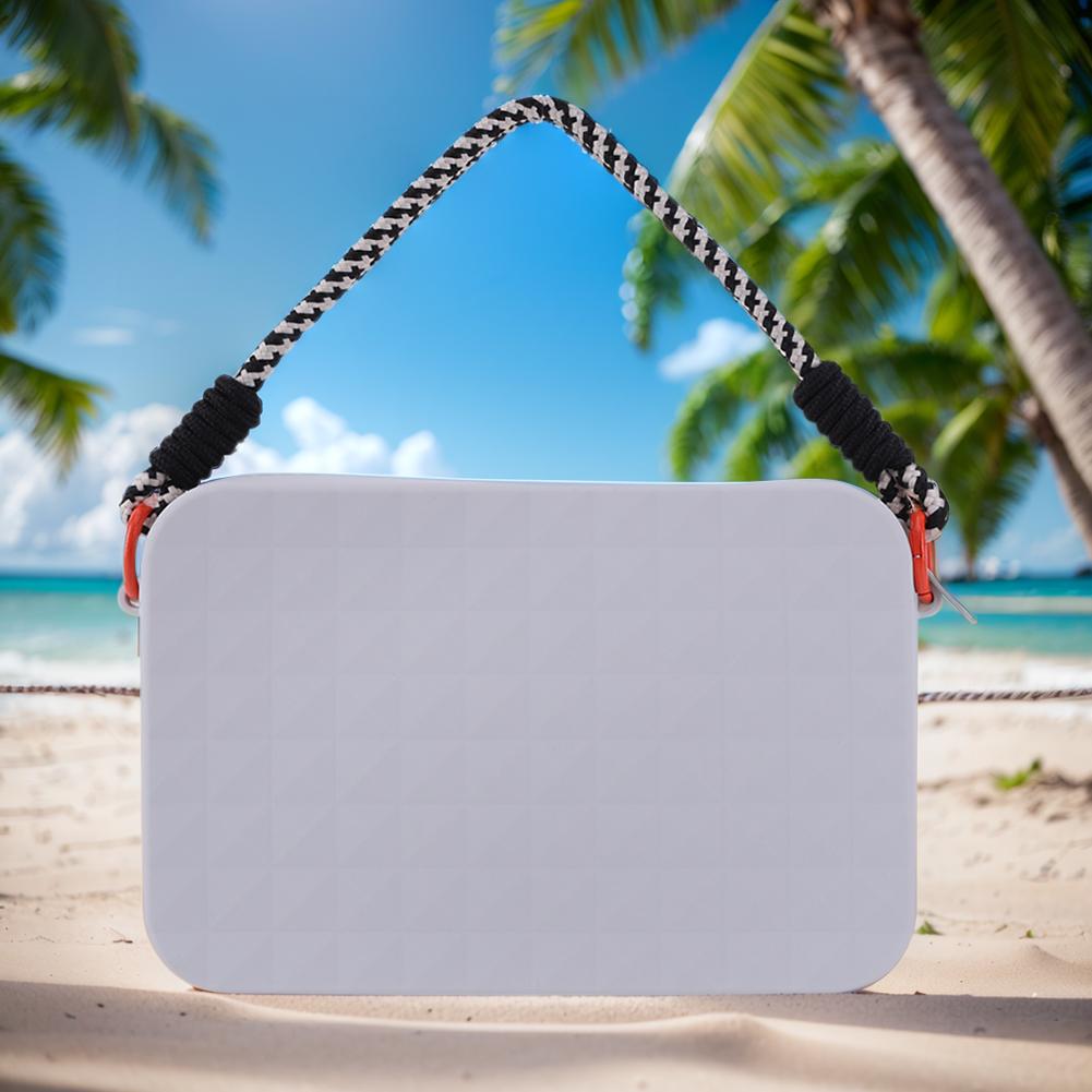 Silicone Storage Pouch Universal Phone Pouch with Lanyard Zipper Wallet Large Capacity for Bogg Tote Bag