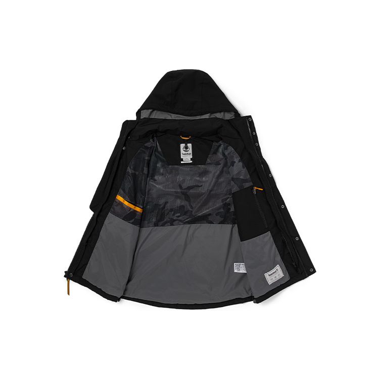 Timberland Outdoor 3-In-1 Detachable Hooded Logo Jacket Men jackets Black A2FX3-001