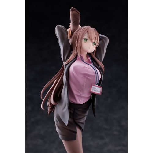MAGI ARTS Surprisingly Flexible Office Lady Who Doesn't Want to Go to Work Pink Shirt VER. Standard Edition 1/6 Scale PVC & ABS Painted Complete Figur
