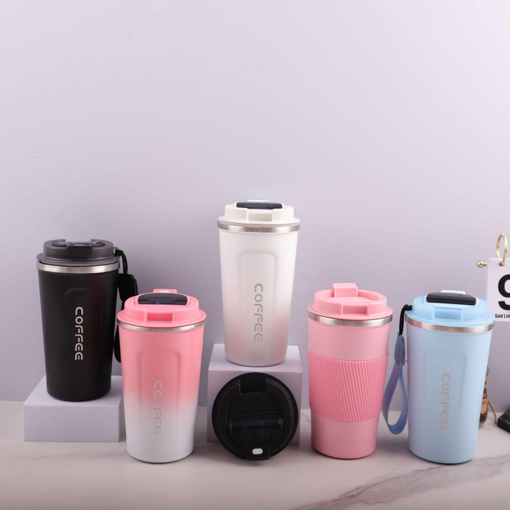 Smart Temperature Stainless Steel Coffee & Travel Cup - Women's Insulated Portable Outdoor Water Cup