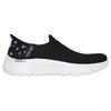Womens/Ladies Go Walk Flex Floral Flexible Slip-In Trainers