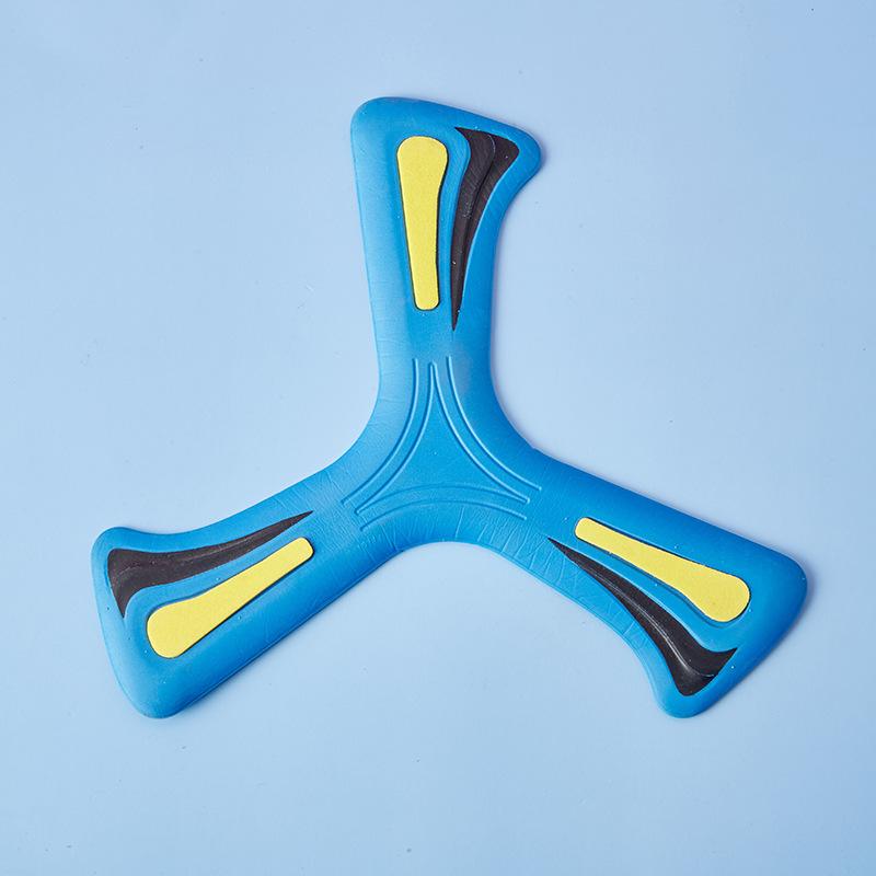 

Childrens Three Colorful Leaf Boomerang Soft Safety Sports Outdoor Toys синий