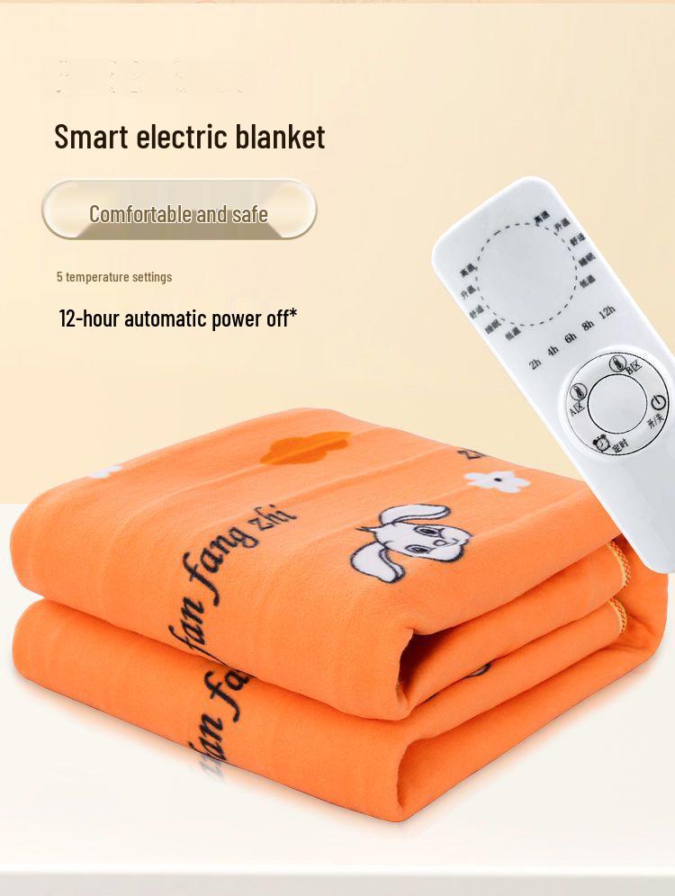 Extra Large Electric Blanket with Dual Temperature Control, Perfect for Three-Person Use, Dorm Room Safe, No Radiation.