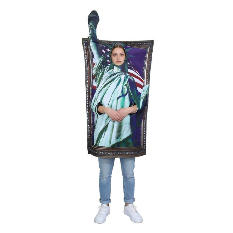Halloween Cosplay Costume Sponge Suit With Statue Of Liberty Frame For Adult And Kids Party