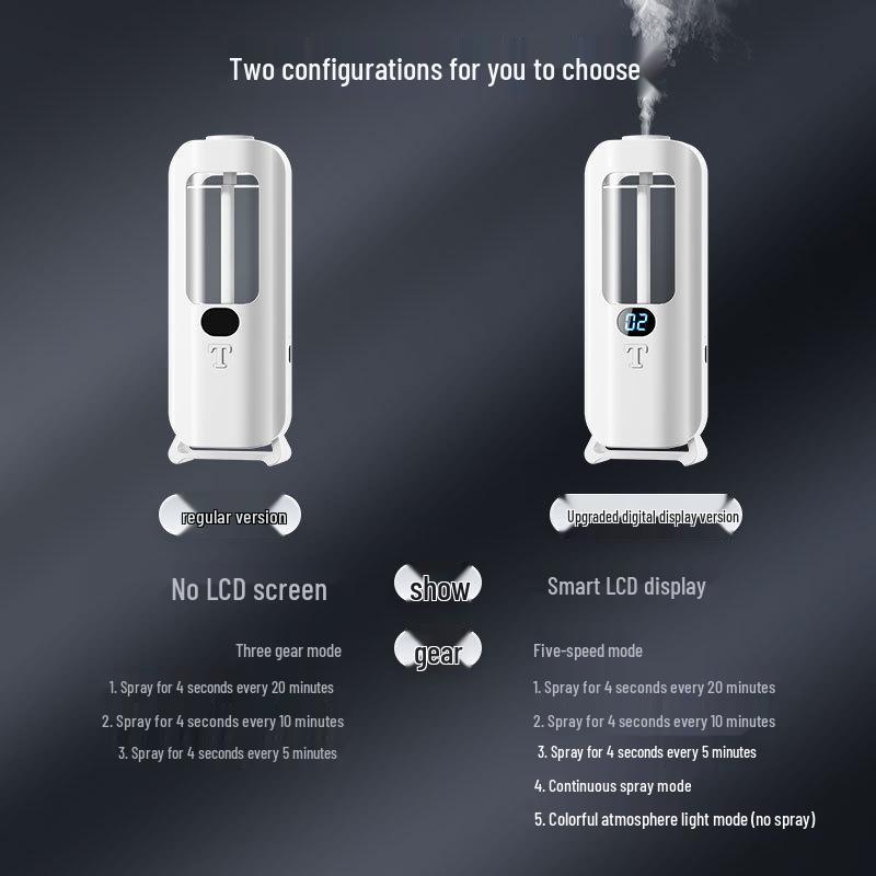 Aroma Diffuser Air Freshener with Colorful Lights - Automatic Hotel Spray Fragrance for Home