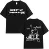 Pop-Sänger Künstler The Weeknd Doppelseitiger Druck T-Shirt Herrenkleidung T-Shirt Ästhetisch Baumwolle T-Shirt Kurze Ärmel
