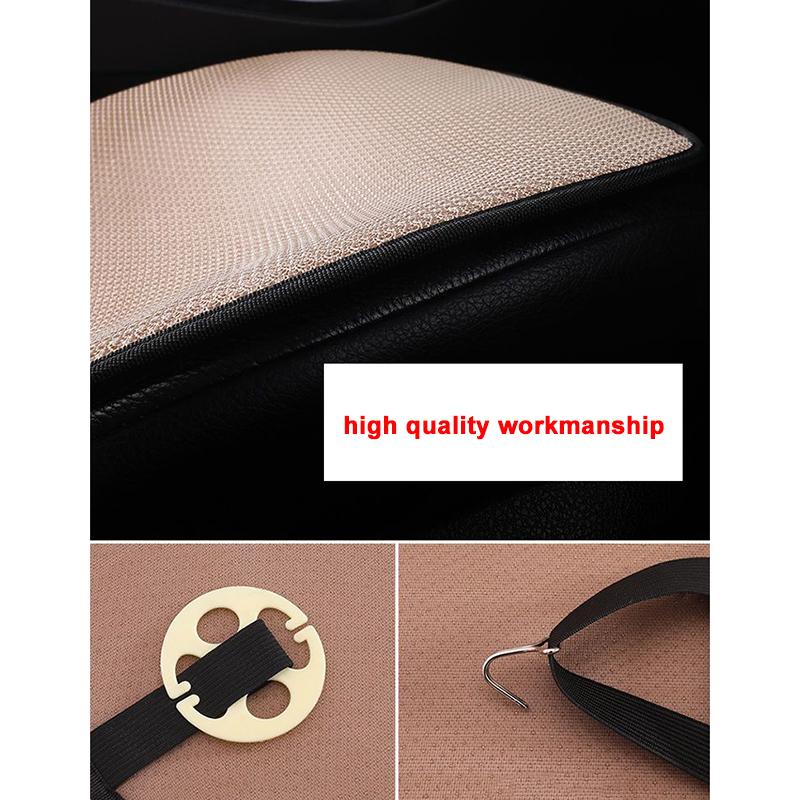 WTEMPO Ensemble de coussins de siège de voiture en tricot double couche antidérapant, confortable, respirant, haut de gamme, pour l'été