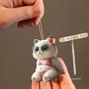 Modern Acrylic Cat Bikini Car Hanging Decoration Charming Interior Ornament