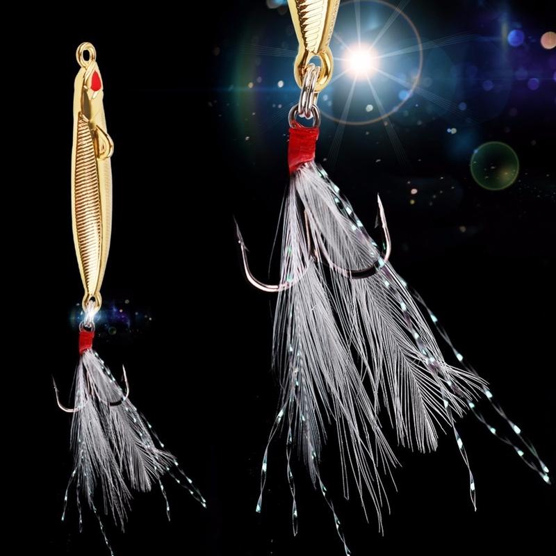 Spoon Fishing Lure 5pcs/lot Metal Gold/Silver Hard Baits Sequins Noise Paillette Hard Fishing Lure