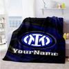Inter Milan Personalized Name Blanket Throw Customizable Blanket Soft & Cozy Throw For Sofa Picnics Couch Bed for All Occasions