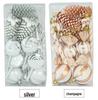 6cm 15-Piece Christmas Ornament Set: Balls, Pine Cones, Lollipops, Candies for Tree Decor and Gifts