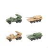 SelfSelfMoving Armored Vehicle Model Sliding Wheels 4D Assembly Realistic Design 1:144 Scale