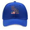 Bold USA Patriotic Flag Block Letter Sandwich Baseball Cap Sun Cap Outdoor Workouts Hat