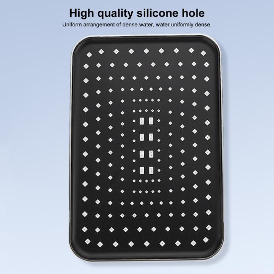 Rain Shower Head High-Pressure Stainless Steel Rainfall Showerhead Large Waterfall Bathroom Square Showerhead