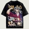 Anime Demon Slayer Yu Sui Tian Yuan T-Shirt 2026 Summer New Men Women Harajuku Cotton Retro Fashion Oversized Washed T-shirt Y2K