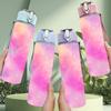 1PC Dreamy Pink Cloud Sky Art Print 750ml Color Plastic Sports Water Bottle Leakproof Flip Straw Lid Suitable for Sports Office Home Use