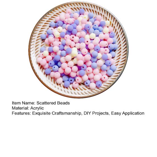 100 Stück/Beutel Verstreute Perlen Glatt Verschiedene Farben Verfügbar DIY Armbänder Schmuckherstellung Perlen Zubehör