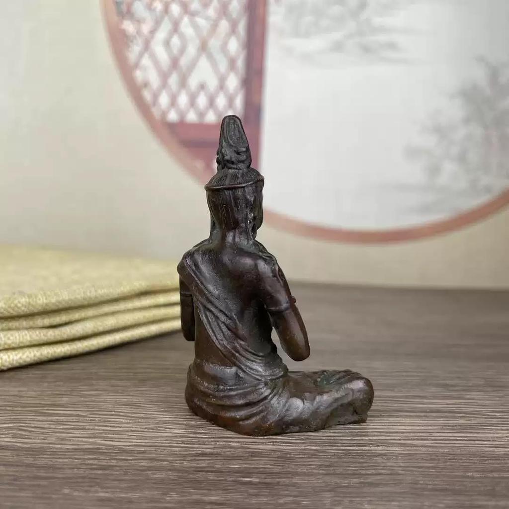 Buddha statue Dainichi Nyorai in the year of the sheep or Made of brass 71 x width 47 small Buddhist Protection from guardian deity of the twelve