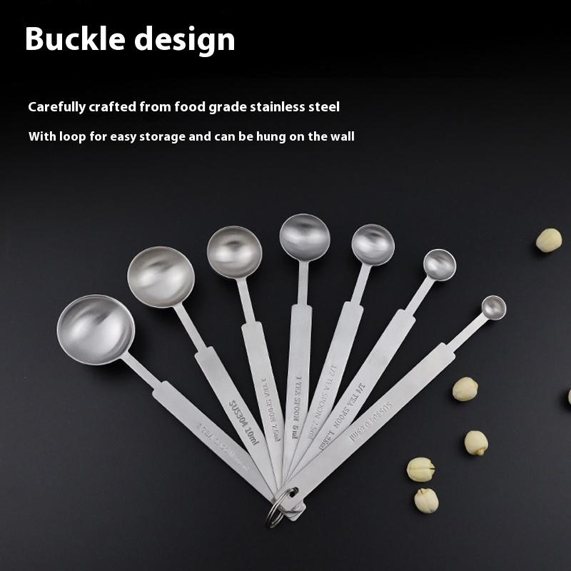 1/4Pcs Coffee Scoops Long Handle 304 Stainless Steel Tablespoon Stackable Kitchen Measuring Spoon Fits Coffee Container